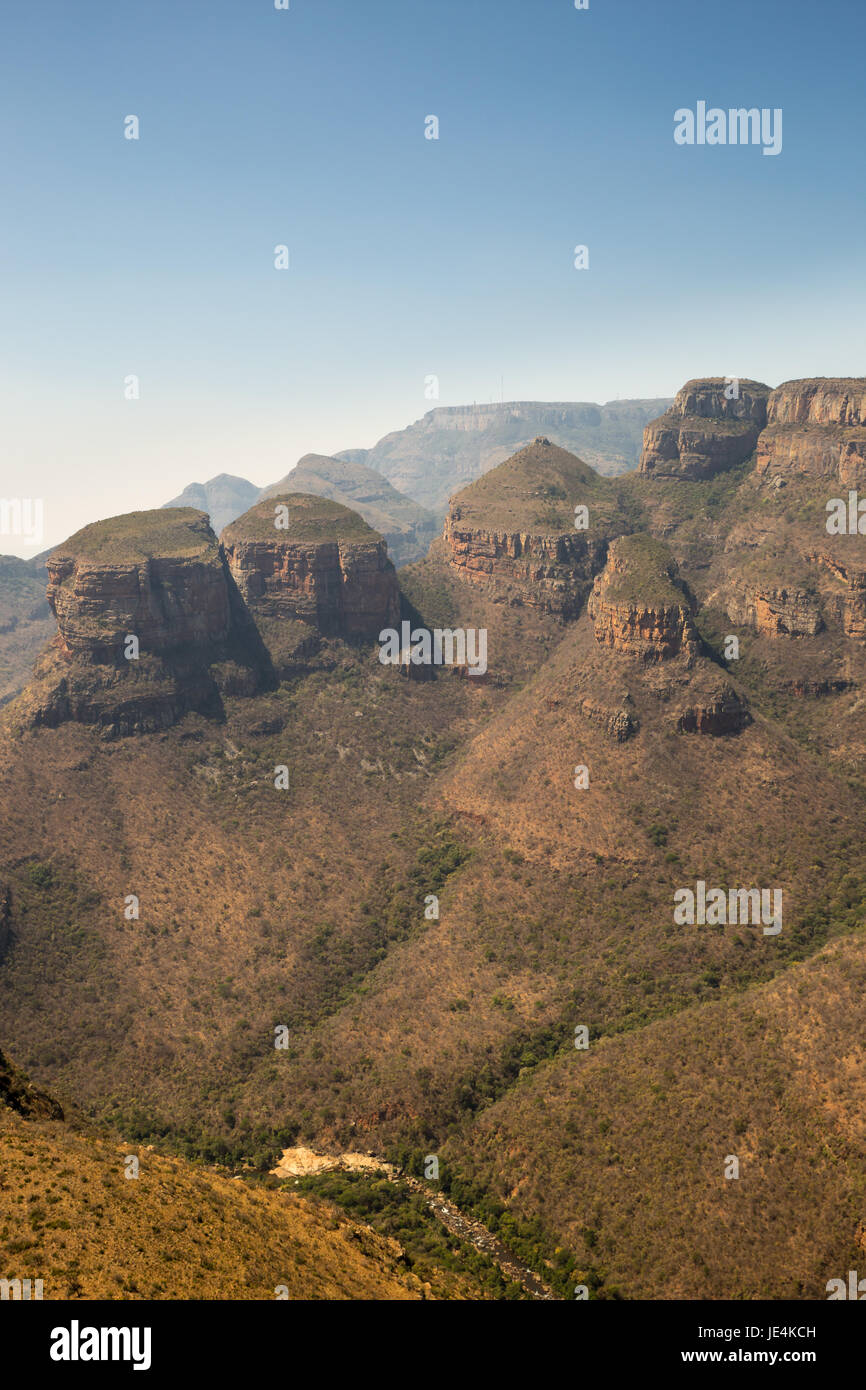 I tre Rondavels, Blyde River Canyon, Sud Africa e Africa Foto Stock