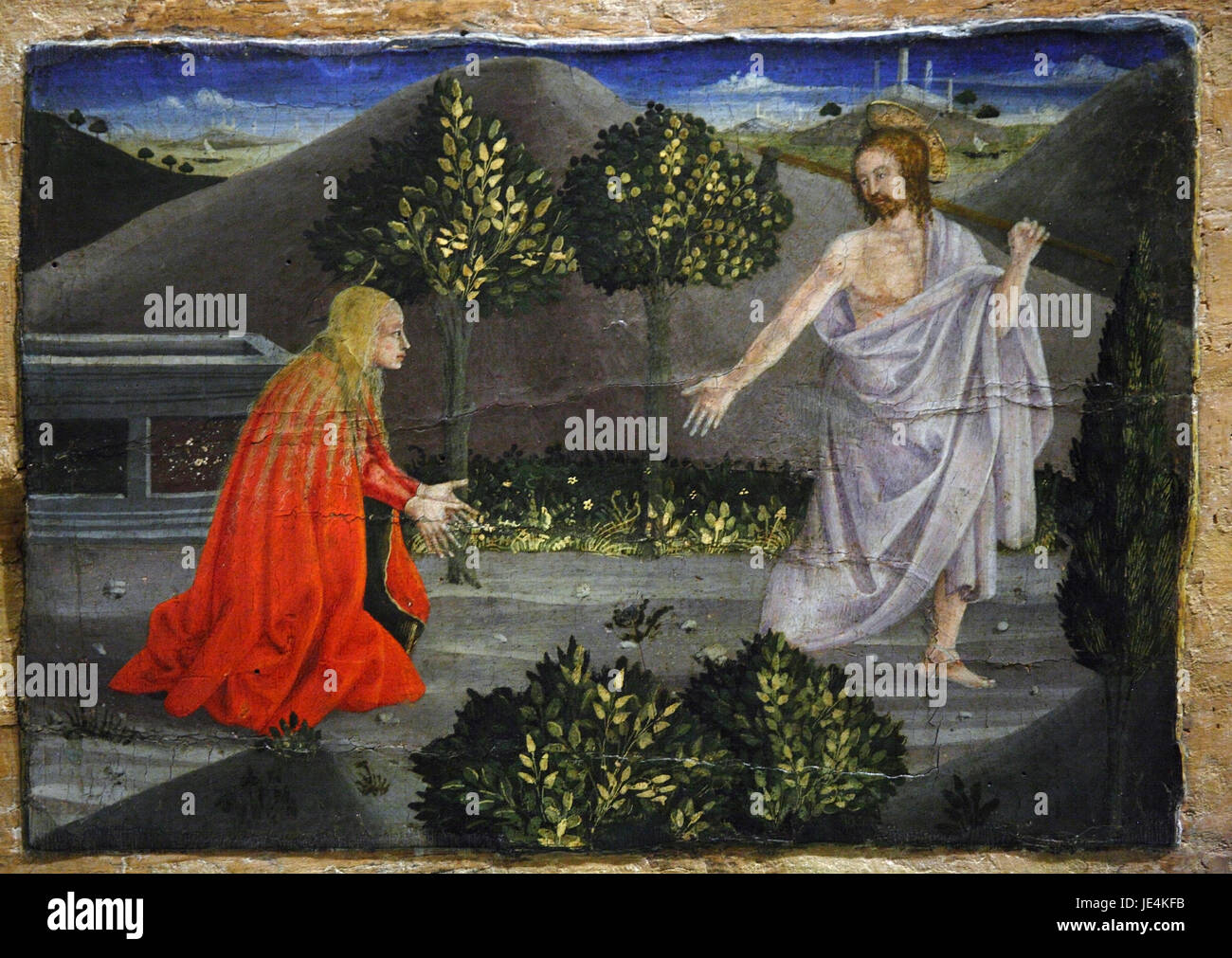 Sansepolcro: Museo di Piero della Francesca: restaurato dipinto di Piero della Francesca parte del polittico della Madonna della Misericordia Foto Stock
