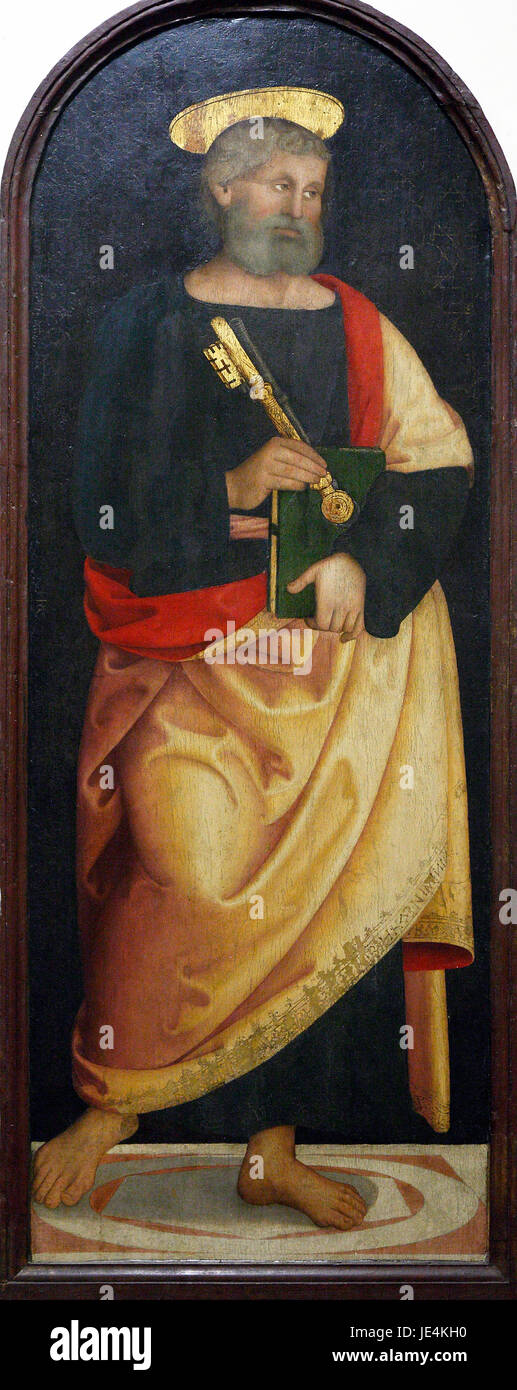 Italia Toscana Museo di Sansepolcro Piero della Francesca san pietro da Sinibaldo Ibi 1507 Foto Stock