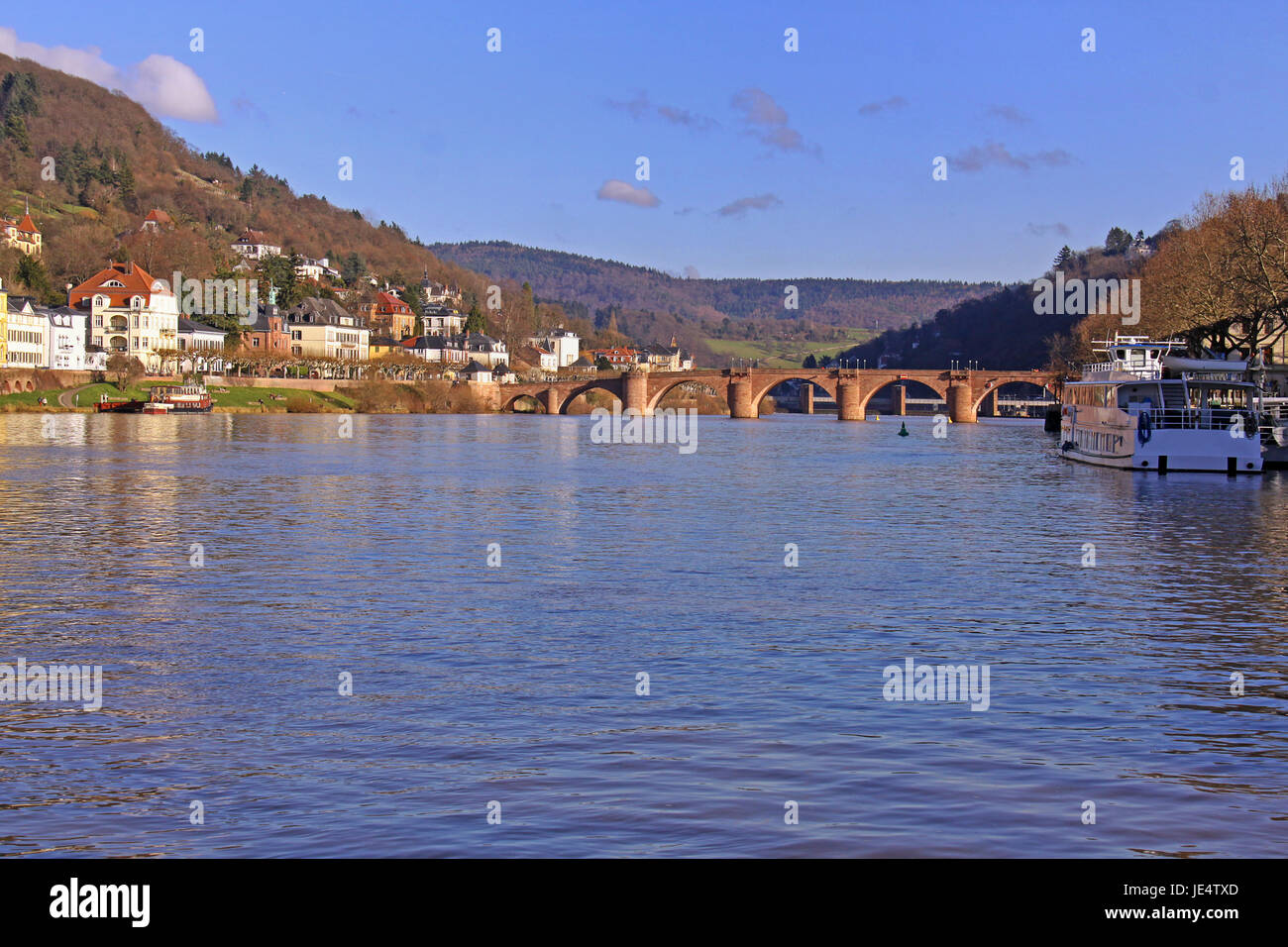 Ponte Vecchio a Heidelberg Foto Stock