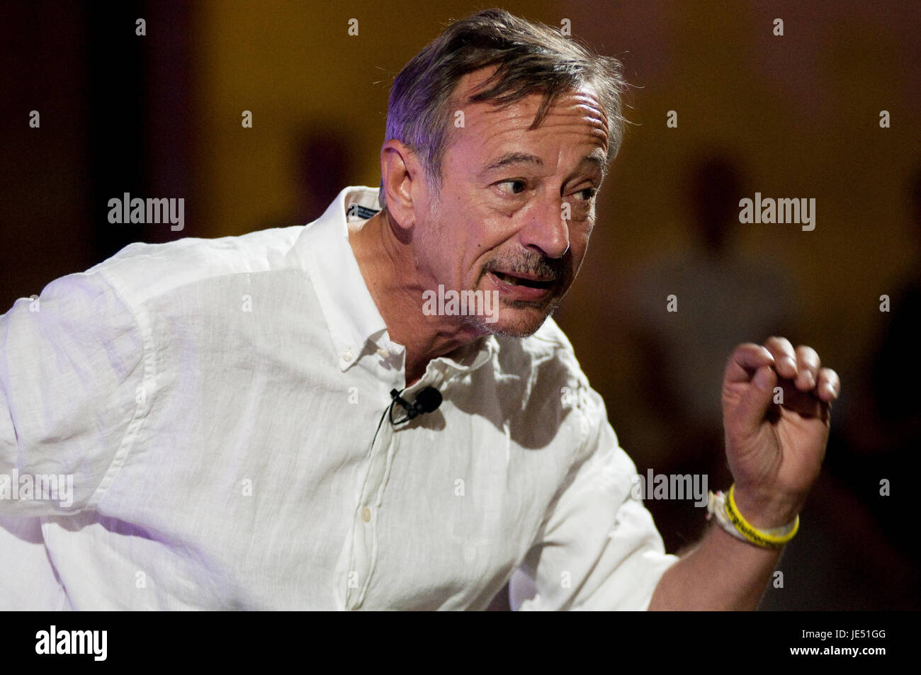 Il 20 giugno 2017 l'Italia, Lombardia, Crema, Riccardo Iacona, giornalista Foto Stock