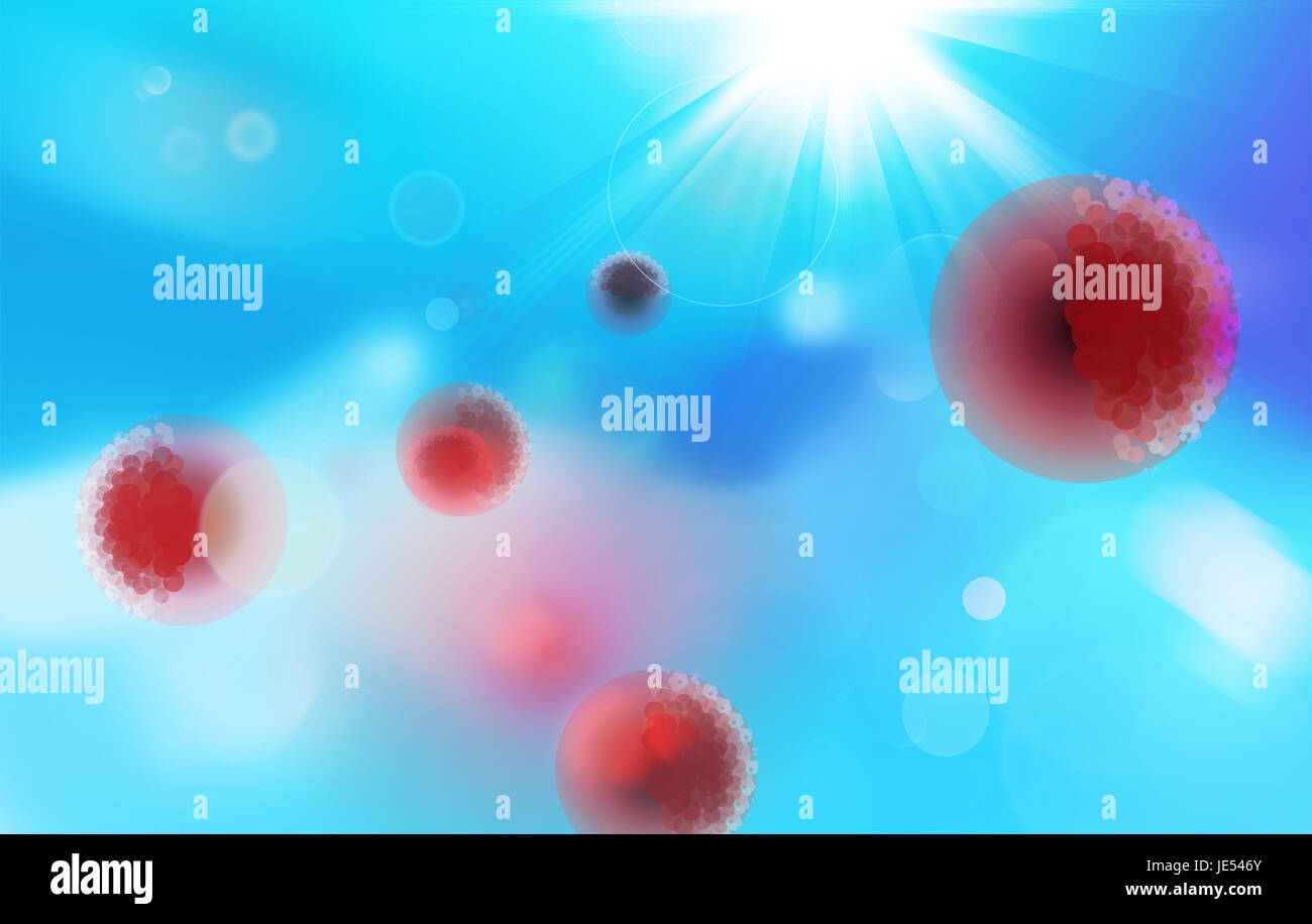 Zelle molekül teilchen struktur - grafik hintergrund Foto Stock