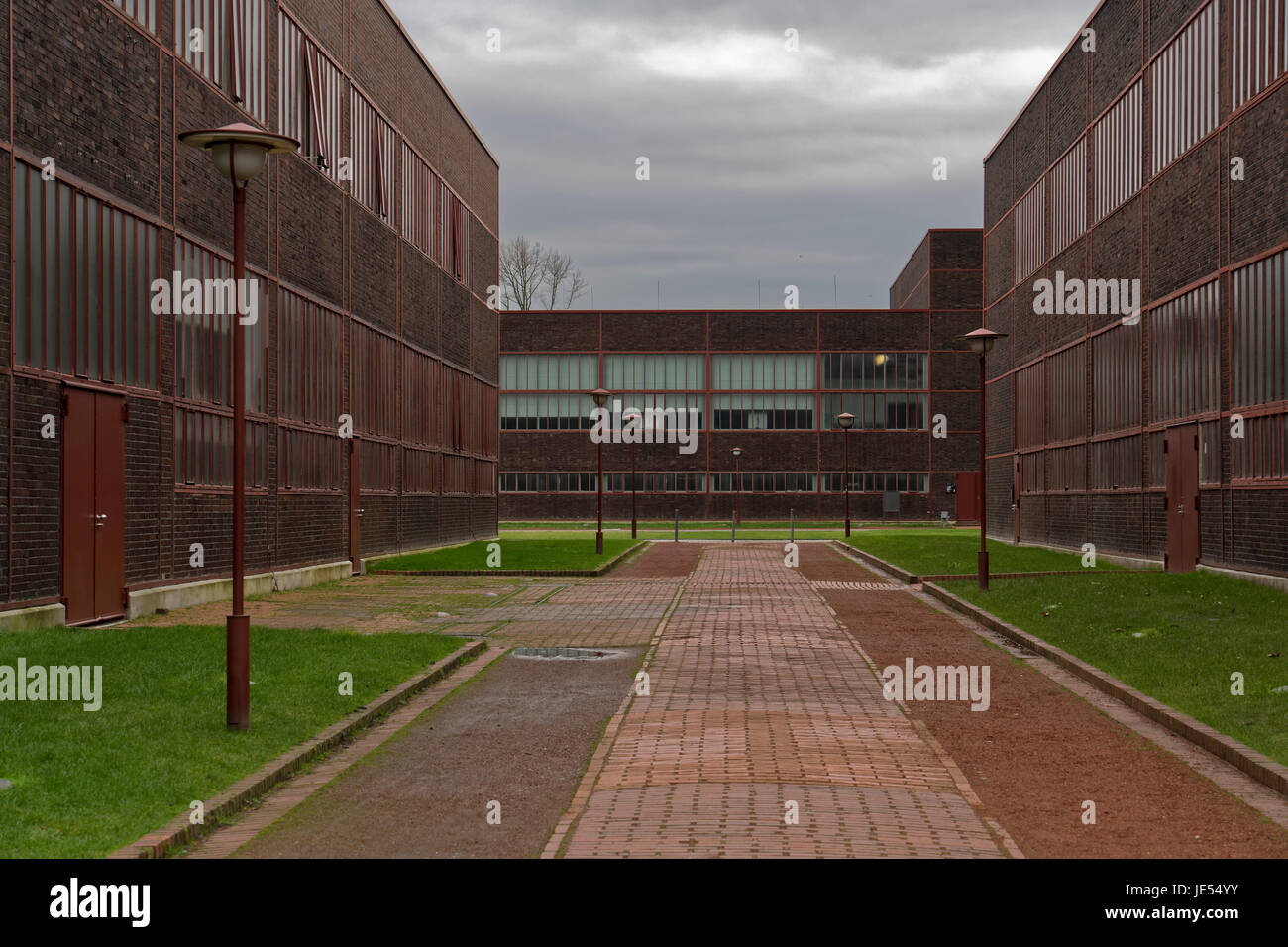 Il complesso Zollverein, che ospita le miniere di carbone, è iscritto dal 2001 nella lista dei Siti Patrimonio Mondiale dell'UNESCO. L'architettura Bauhaus lo rende alla miniera di carbone più bella del mondo. Foto Stock