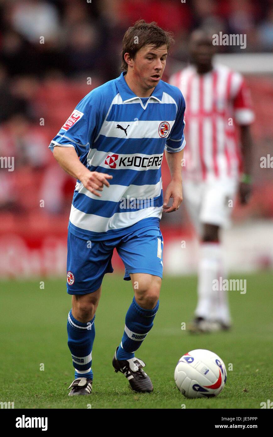 JOHN OSTER READING FC BRITANNIA STADIUM STOKE INGHILTERRA 22 Ottobre 2005 Foto Stock