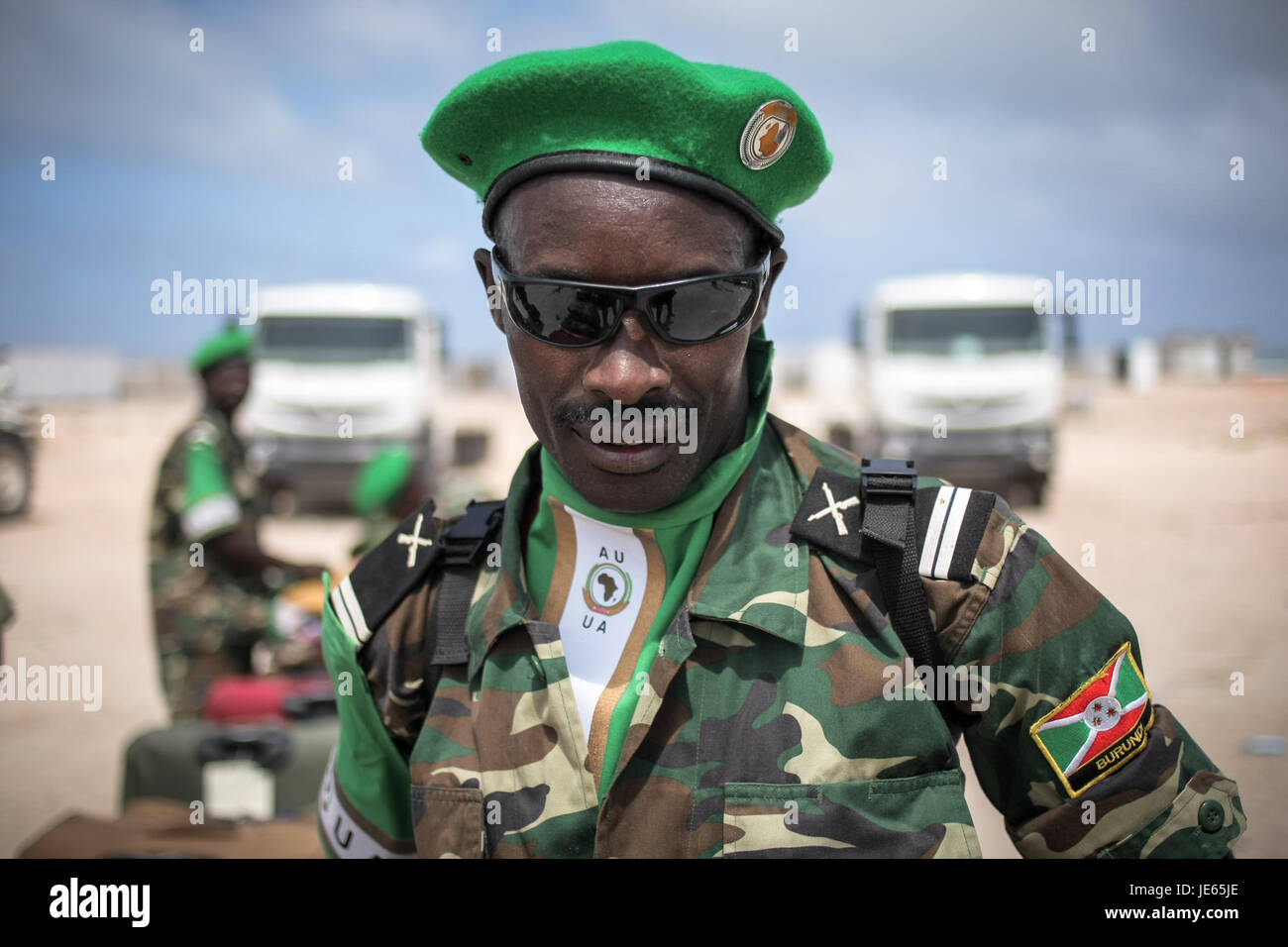 Un'immagine della rotazione del 26 agosto 2013 in Burundi, che mostra una scena tipica durante questa operazione militare o missione di mantenimento della pace nella regione. Foto Stock