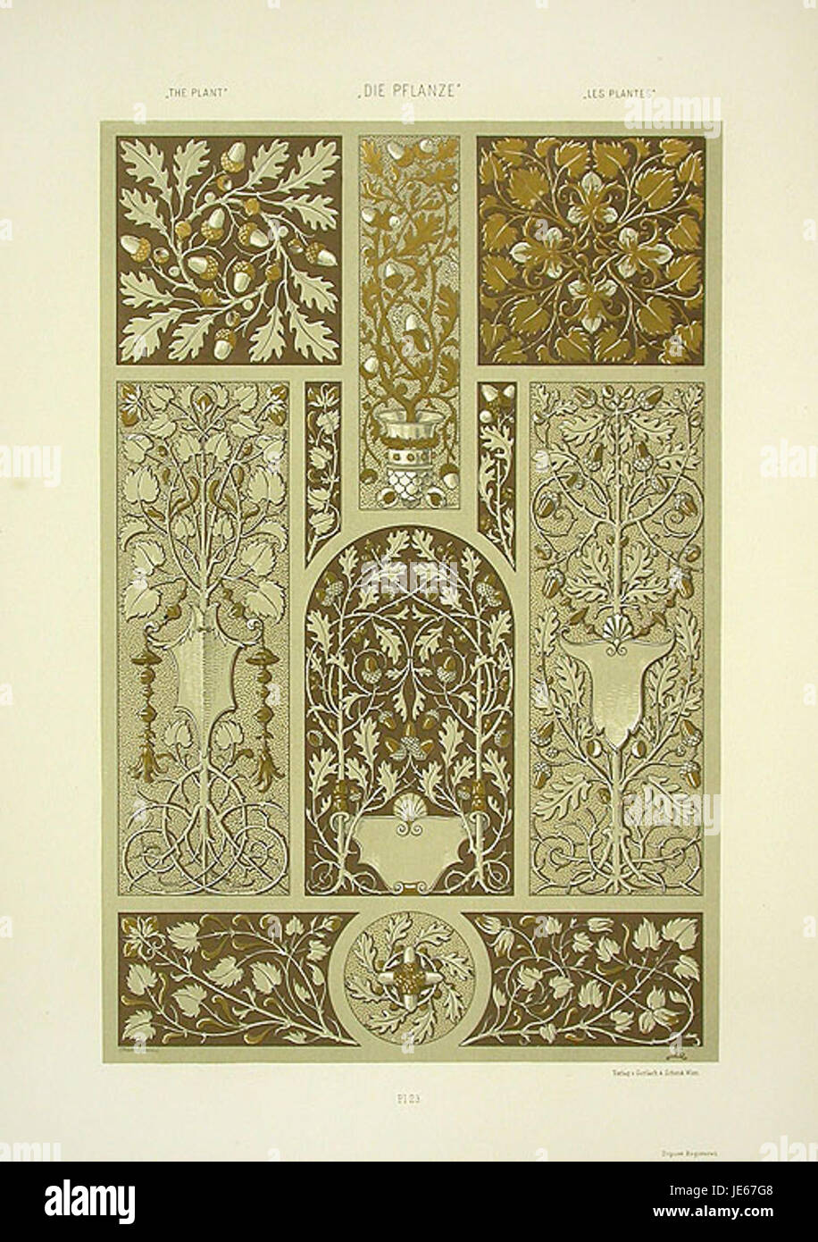 Il lavoro di Anton Seder sull'edera esplora i suoi ruoli artistici e simbolici nell'arte europea. L'approccio di Seder evidenzia l'intreccio dell'edera nella natura e nella mitologia, spesso simboleggiando l'eternità e la fedeltà. Foto Stock