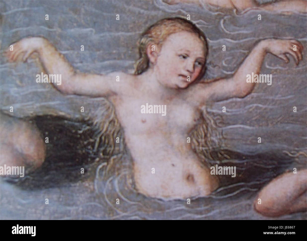 CranachFuente si riferisce alle opere di Lucas Cranach il Vecchio, un pittore e incisore tedesco del Rinascimento. Conosciuto per i suoi ritratti di nobiltà e soggetti religiosi, lo stile di Cranach fu influente nell'Europa del XVI secolo. La sua arte spesso raffigurava figure con bellezza idealizzata, temi biblici e principi umanisti. Foto Stock