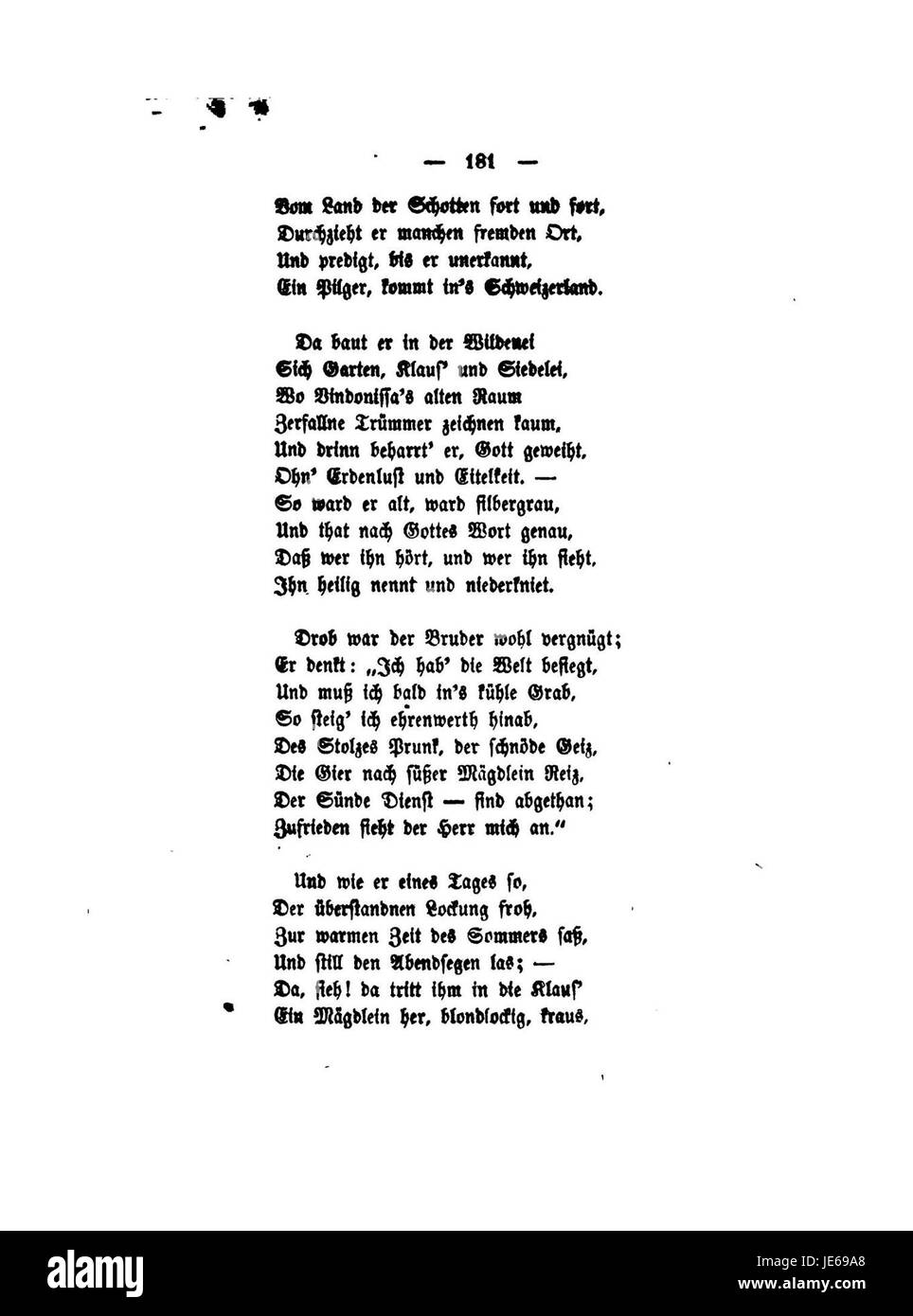 "Blumenlese aus den neuen Schweizerischen Dichtern" è una raccolta di opere di poeti svizzeri pubblicata nel 181. Mostra le tradizioni poetiche e la diversità linguistica della Svizzera all'inizio del XIX secolo. L'antologia riflette sia l'identità nazionale che l'espressione artistica. Foto Stock