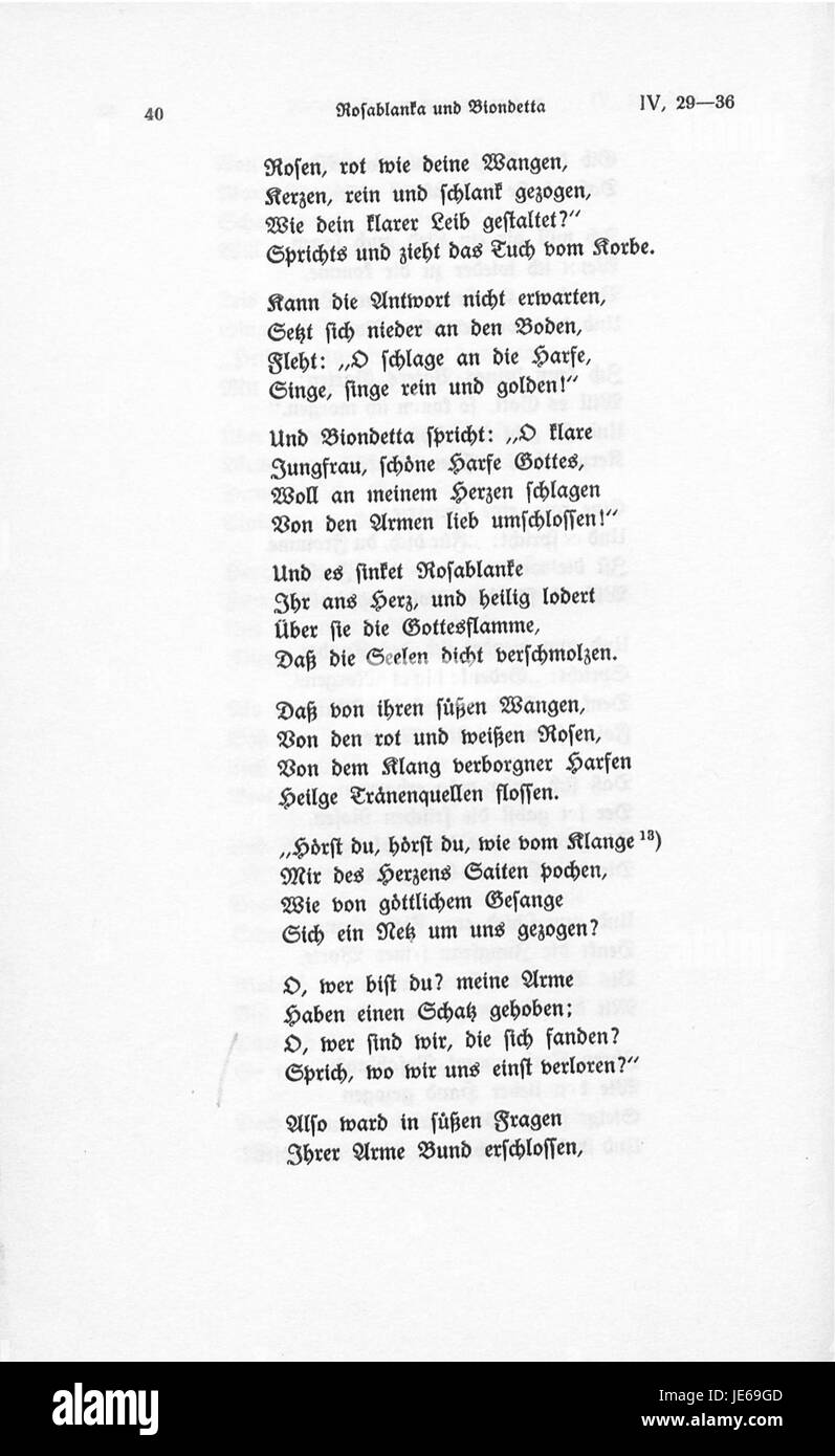 "Brentano Romanzen vom Rosenkranz" è una raccolta di ballate romantiche scritte da Clemens Brentano. Queste poesie sono note per il loro profondo contenuto emotivo e sono una parte importante della letteratura romantica tedesca. Esplorano temi di amore, desiderio e il passare del tempo. Foto Stock