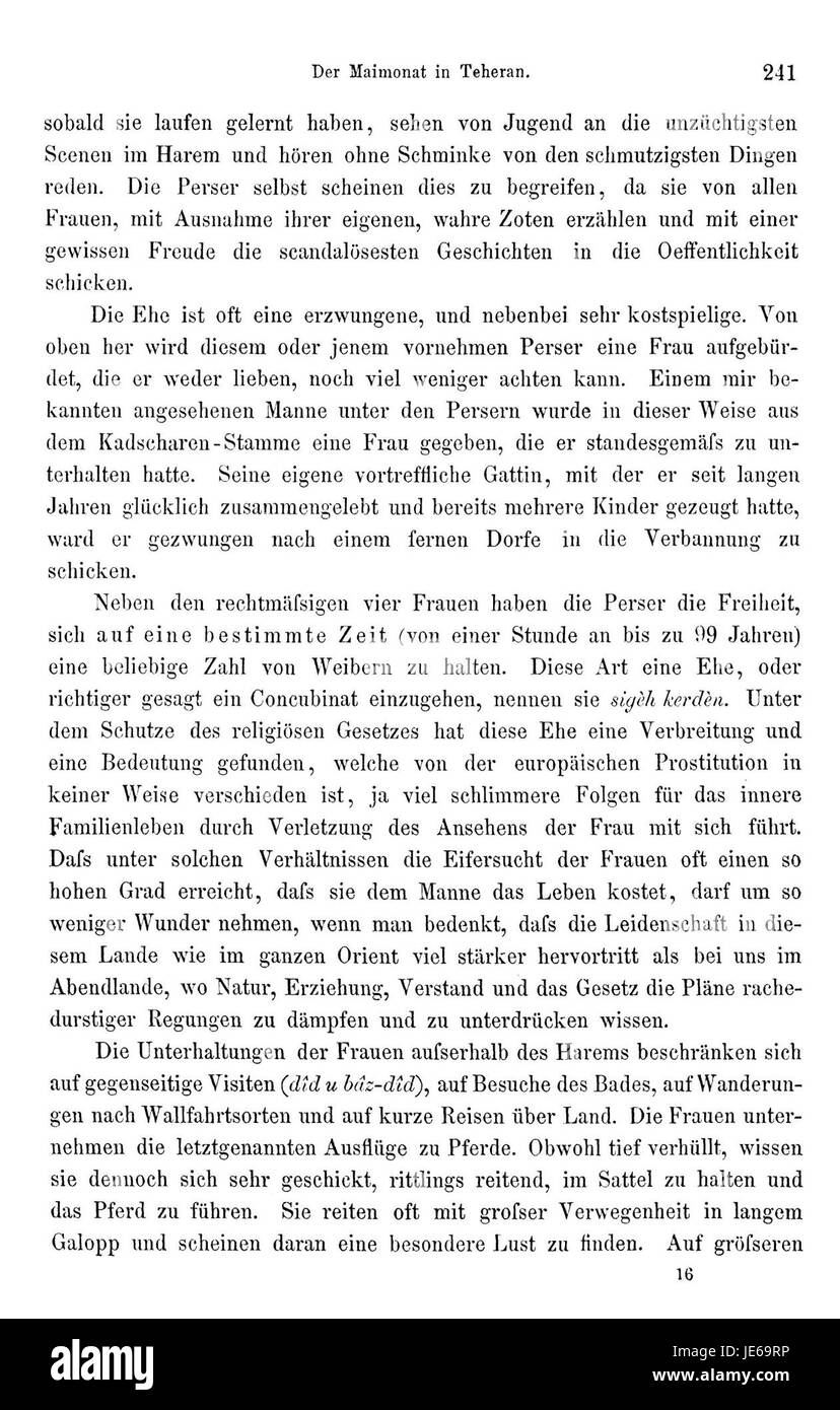 *Reise nach Persien* di Heinrich Brugsch è un resoconto di viaggio che documenta il suo viaggio attraverso la Persia. Offre approfondimenti sulla cultura, l'architettura e la geografia persiana durante il XIX secolo. Foto Stock