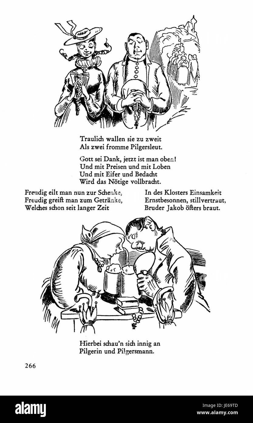 Un riferimento a Busch Werke, potenzialmente da un contesto industriale o storico, che discute di un volume specifico o di una sezione di lavoro a pagina 264. Foto Stock