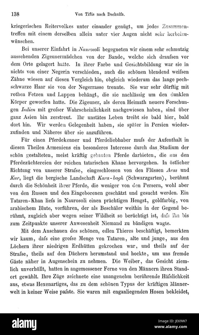 "Reise nach Persien i 154" è un volume del racconto di viaggio di Heinrich Brugsch che descrive il suo viaggio attraverso la Persia, con osservazioni sulla geografia, la cultura e i monumenti storici della regione durante il XIX secolo. Foto Stock