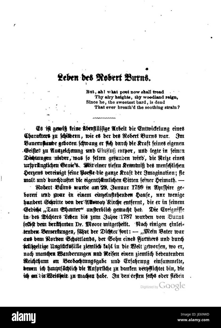 "Burns Lieder und Balladen A 007" si riferisce a una raccolta di canzoni e ballate del poeta scozzese Robert Burns, che mostra il suo contributo alla musica popolare e alla poesia. Foto Stock
