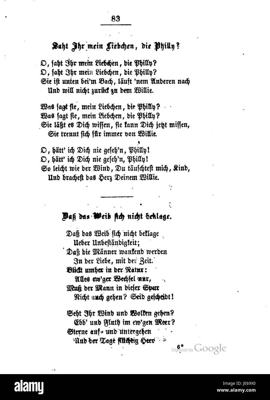 *Burns Lieder und Balladen* è una raccolta di canzoni e ballate del poeta scozzese Robert Burns, noto per catturare l'essenza della cultura scozzese, le tradizioni popolari e la profondità emotiva dei suoi testi. Foto Stock