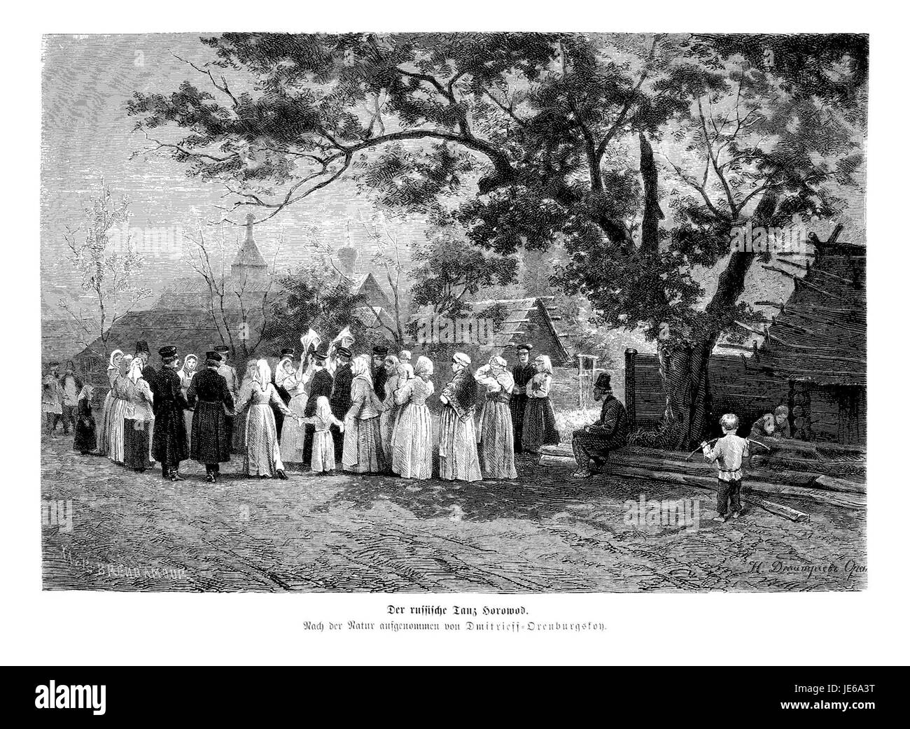 Questa immagine mostra un'illustrazione di "Die Gartenlaube" (1874), un popolare periodico tedesco che presentava articoli, illustrazioni e contenuti culturali. L'illustrazione riflette lo stile artistico del periodo e il suo focus su temi sociali e culturali. Foto Stock