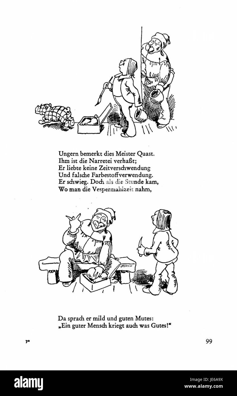 Il *Busch Werke* v4 p 097 è un altro pezzo della serie *Busch Werke*, che mostra le opere dell'artista nei minimi dettagli e fornisce approfondimenti sull'arte grafica tedesca del XIX secolo. Foto Stock