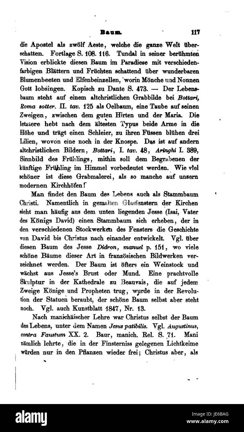 In "Christliche Symbolik", Menzel esplora i simboli cristiani e il loro significato nell'arte, concentrandosi sui significati teologici dietro gli elementi visivi nelle opere d'arte religiose. Foto Stock
