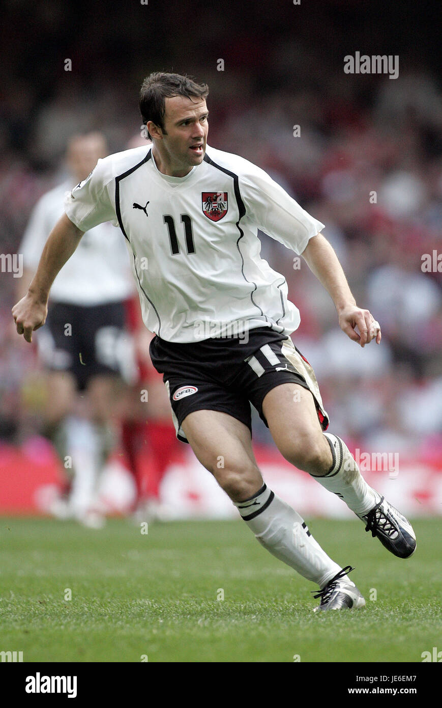 MARIO HAAS AUSTRIA Millennium Stadium Cardiff Galles 26 Marzo 2005 Foto Stock