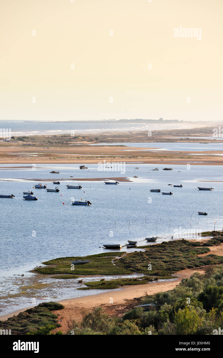 Il Parco naturale di Ria Formosa e le spiagge di Algarve. Cacela-a-Velha, Portogallo Foto Stock