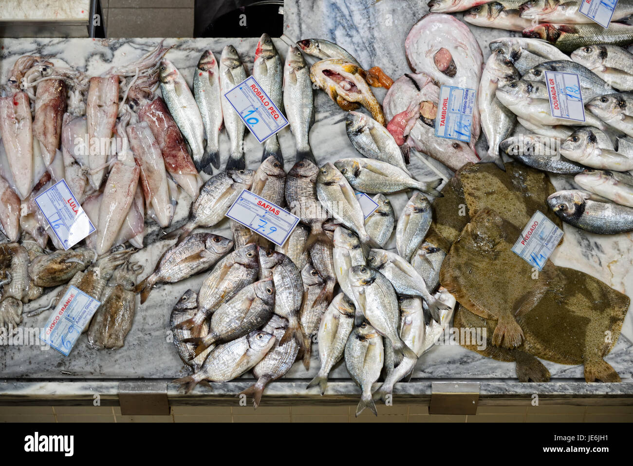 Mercado do Livramento, il principale mercato alimentare a Setúbal. Portogallo Foto Stock