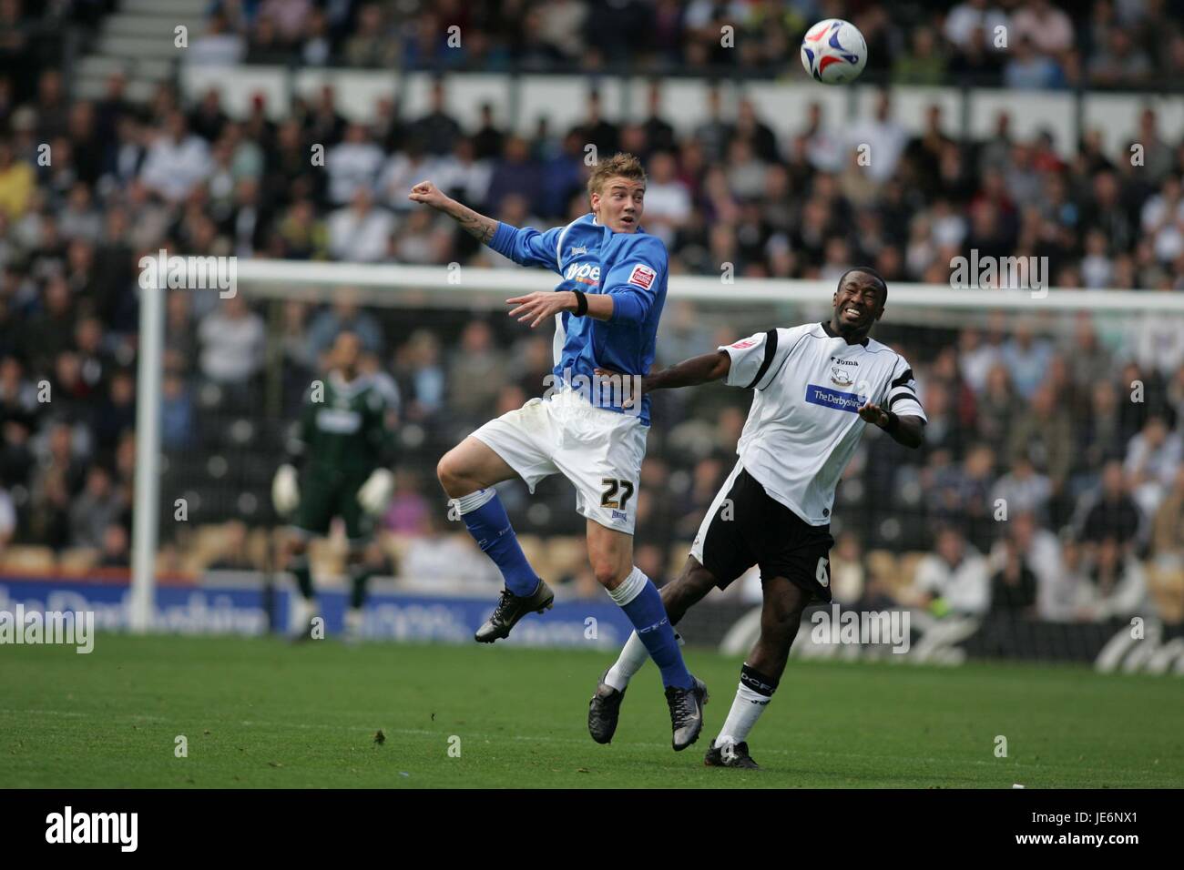 NICHOLAS BENDTNER & M JOHNSON Derby County v BIRMINGHAM CITY PRIDE PARK DERBY GRAN BRETAGNA 21 Ottobre 2006 Foto Stock