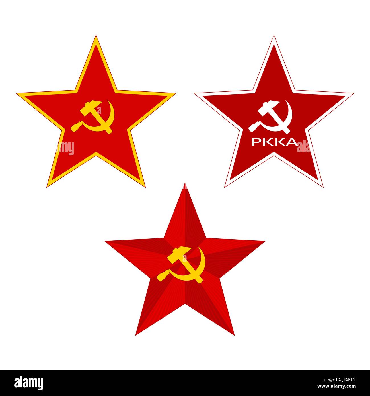 Rosso sovietico Sta Illustrazione Vettoriale