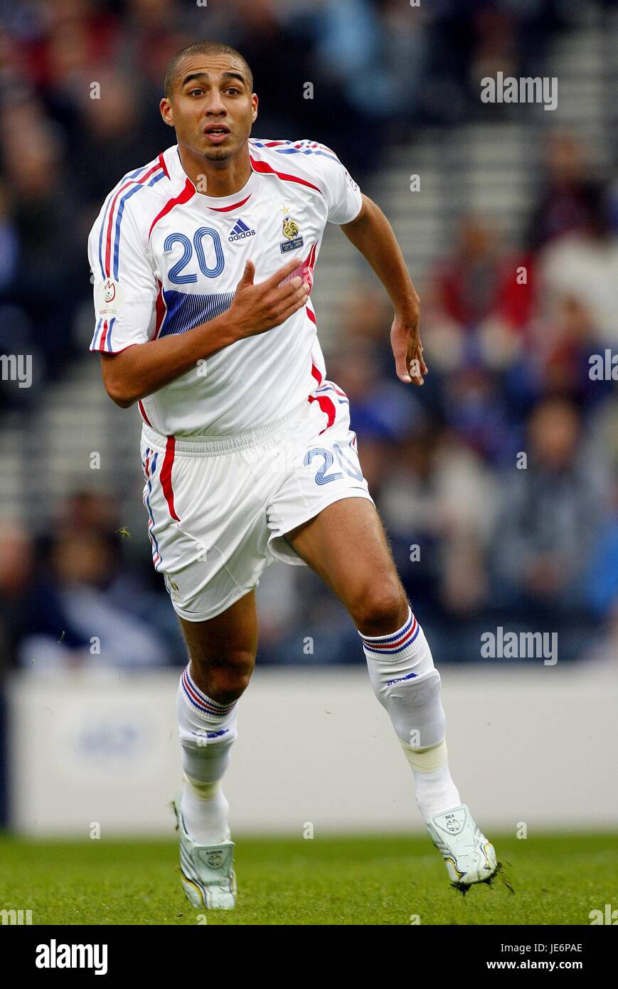 DAVID TREZEGUET FRANCIA & JUVENTUS HAMPDEN PARK GLASGOW Scozia Gran Bretagna 07 Ottobre 2006 Foto Stock