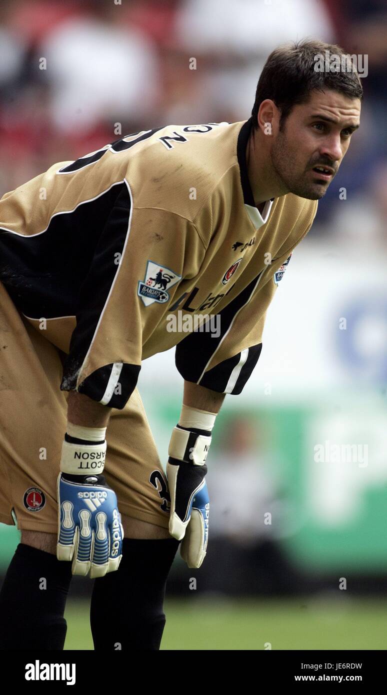 SCOTT CARSON CHARLTON PORTIERE IL VALLEY STADIUM Londra Inghilterra 16 Settembre 2006 Foto Stock