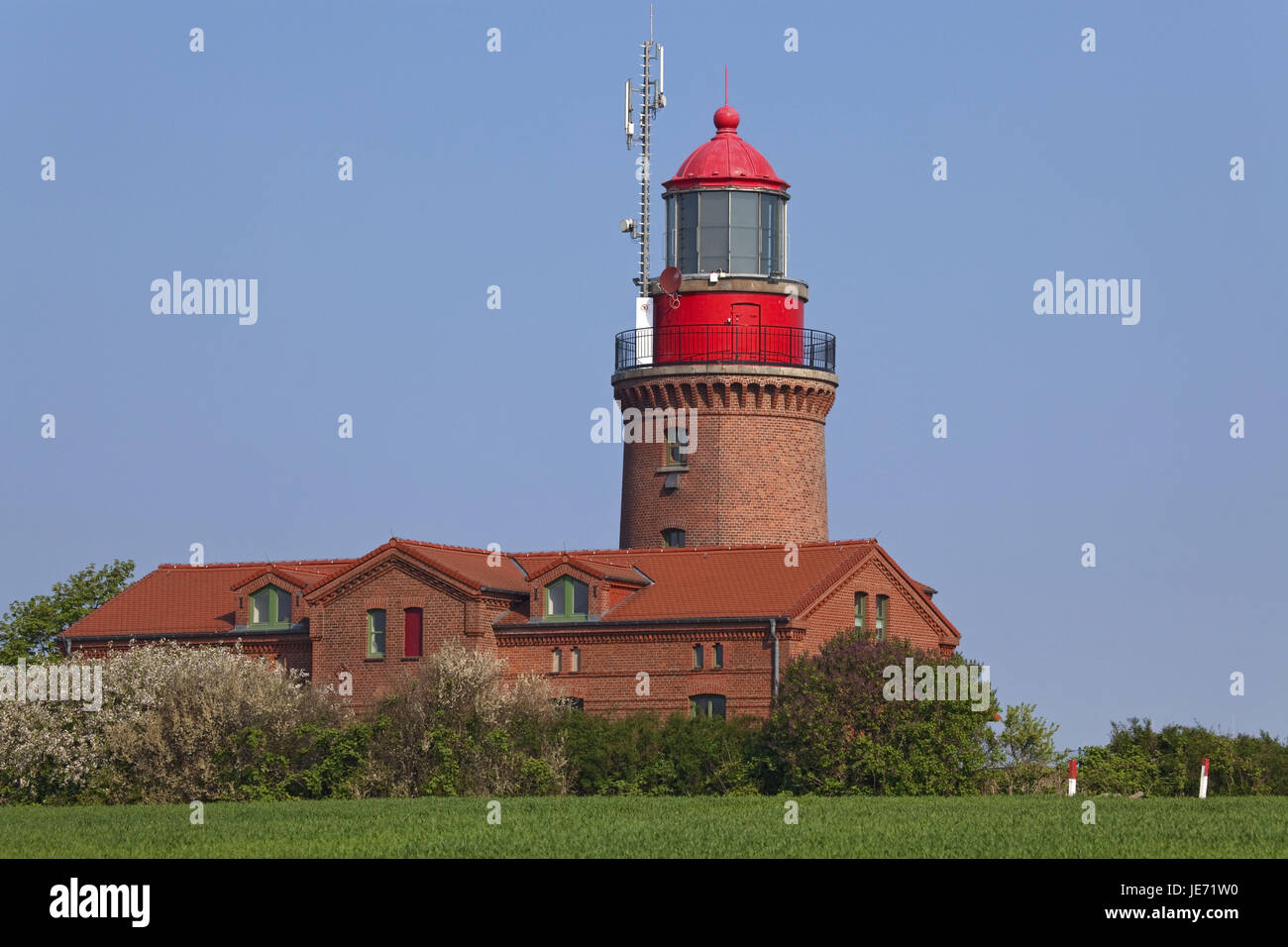 Germania Germania settentrionale, Meclemburgo-Pomerania occidentale, il Mar Baltico Baltic coast, costa, Mecklenburg, con molla di raffreddamento, Bastorf, faro di cottura in forno, Foto Stock