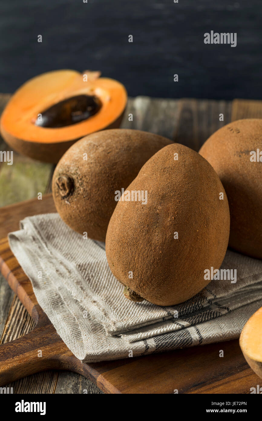 Materie organiche Mamey marrone frutta con un seme marrone Foto Stock
