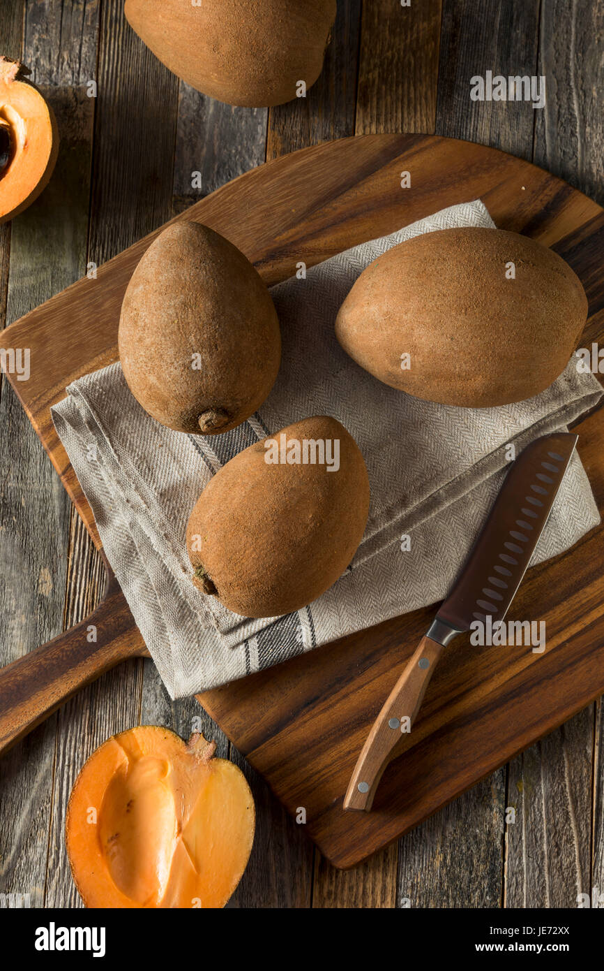 Materie organiche Mamey marrone frutta con un seme marrone Foto Stock