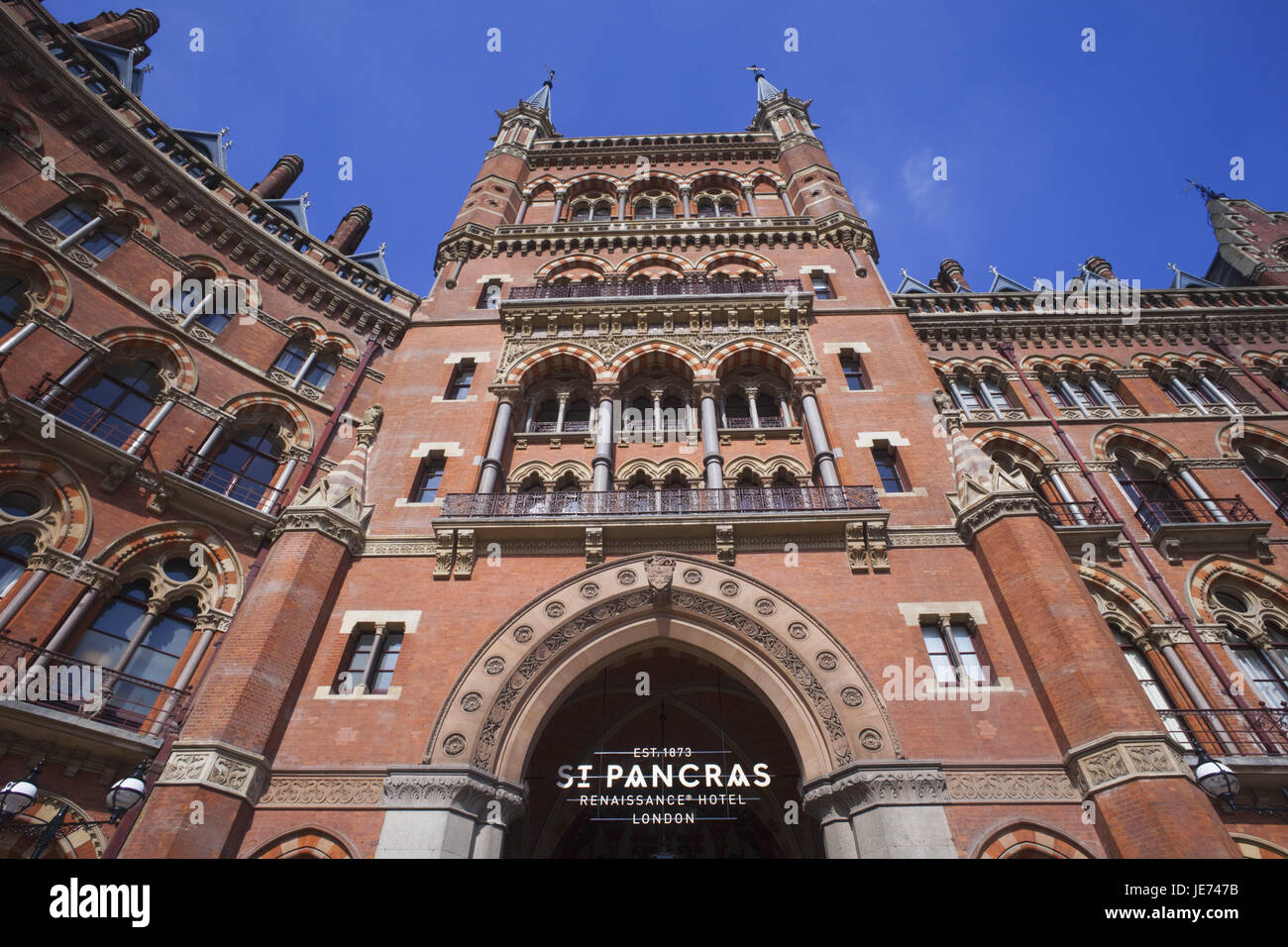 Inghilterra, Londra, San Pancrazio, Marriot Hotel Renaissance, esterno, UK, GB, hotel, gastronomia, hotel a 5 stelle, facciata, architettura gotica, rinascimentale, architettura, Foto Stock