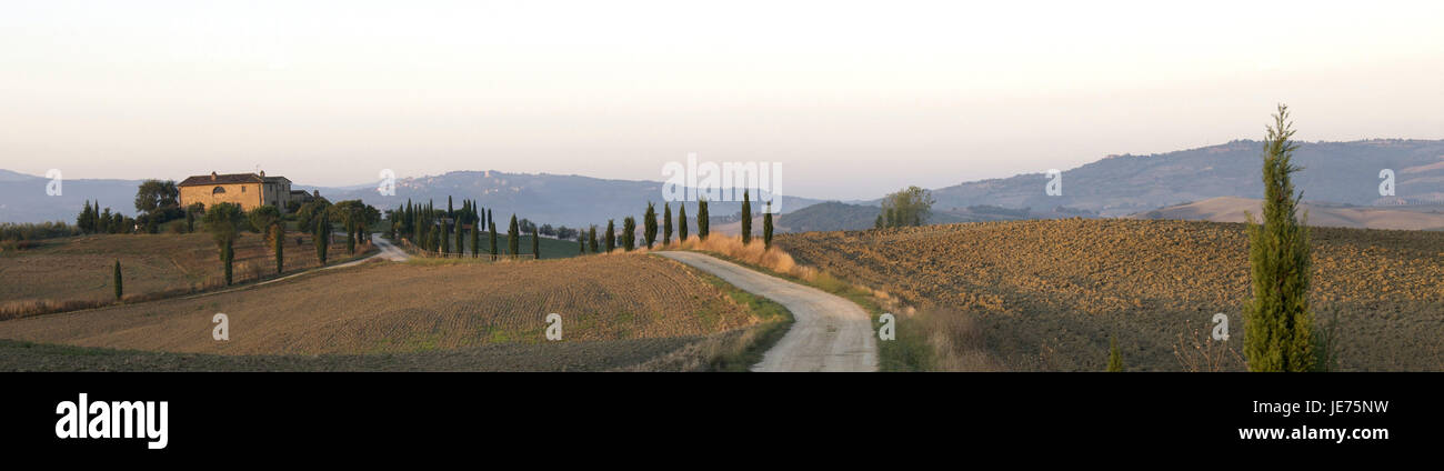 L'Italia, Europa, Toscana, Val d'Orcia, foto panoramica Foto Stock