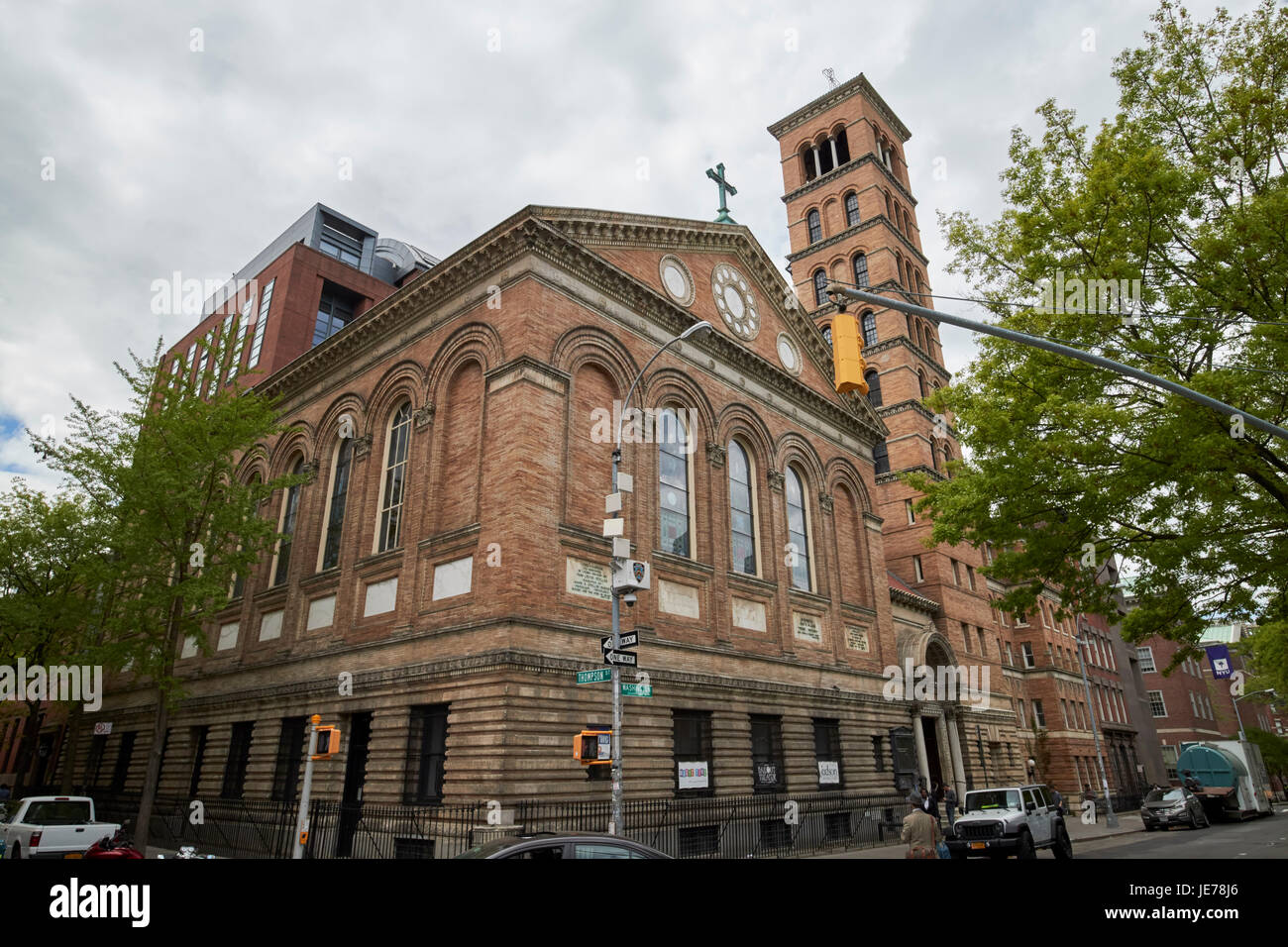Judson Memorial Church re Juan Carlos center il Greenwich Village di New York City STATI UNITI D'AMERICA Foto Stock