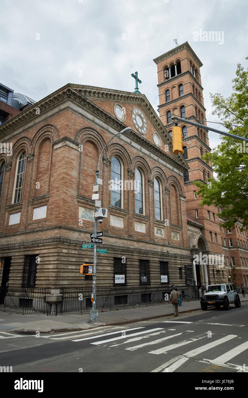 Judson Memorial Church re Juan Carlos center il Greenwich Village di New York City STATI UNITI D'AMERICA Foto Stock