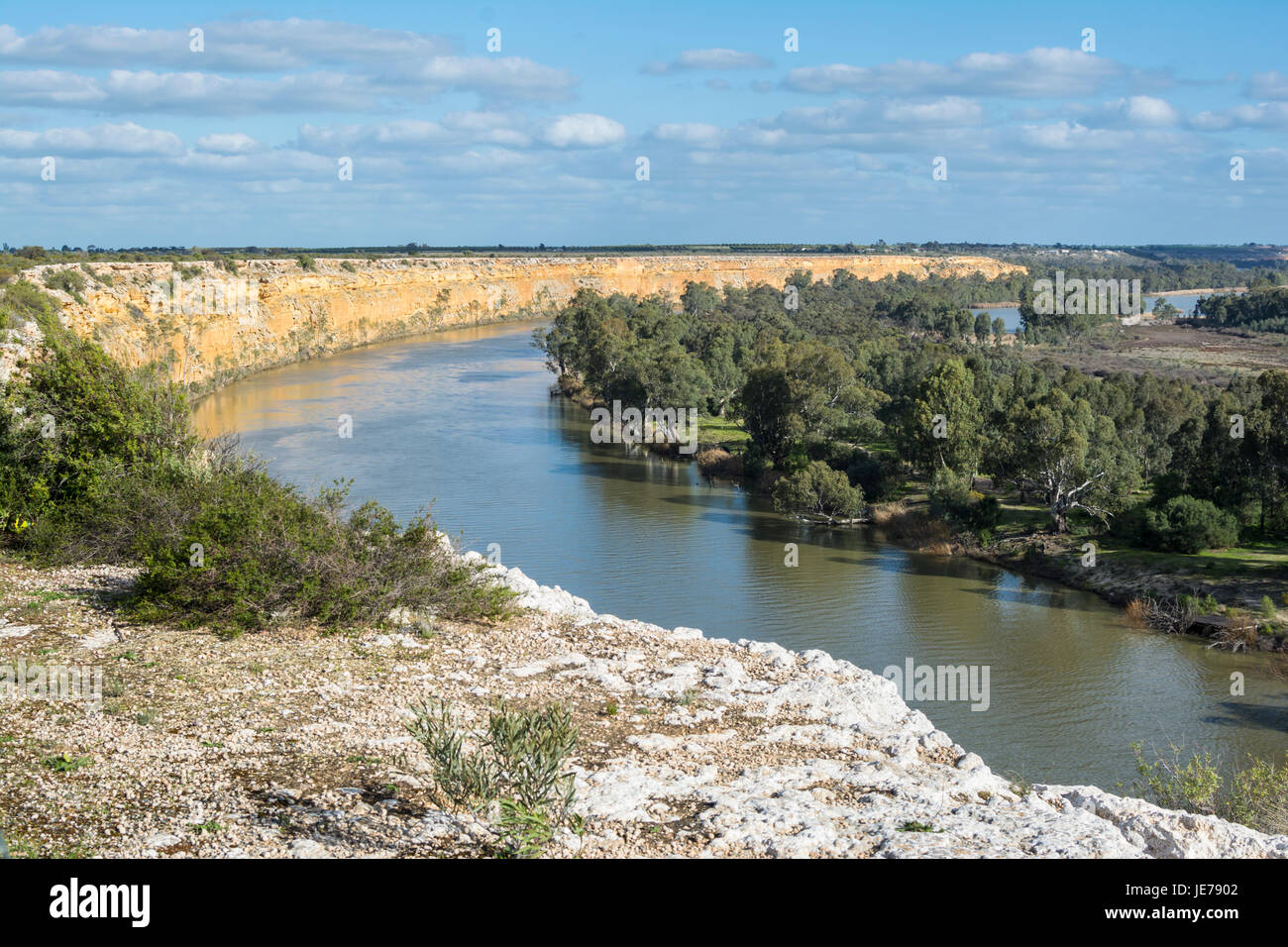 Prese a Big Bend, parte del fiume Murray, Australia del Sud e nella regione Murraylands, Foto Stock