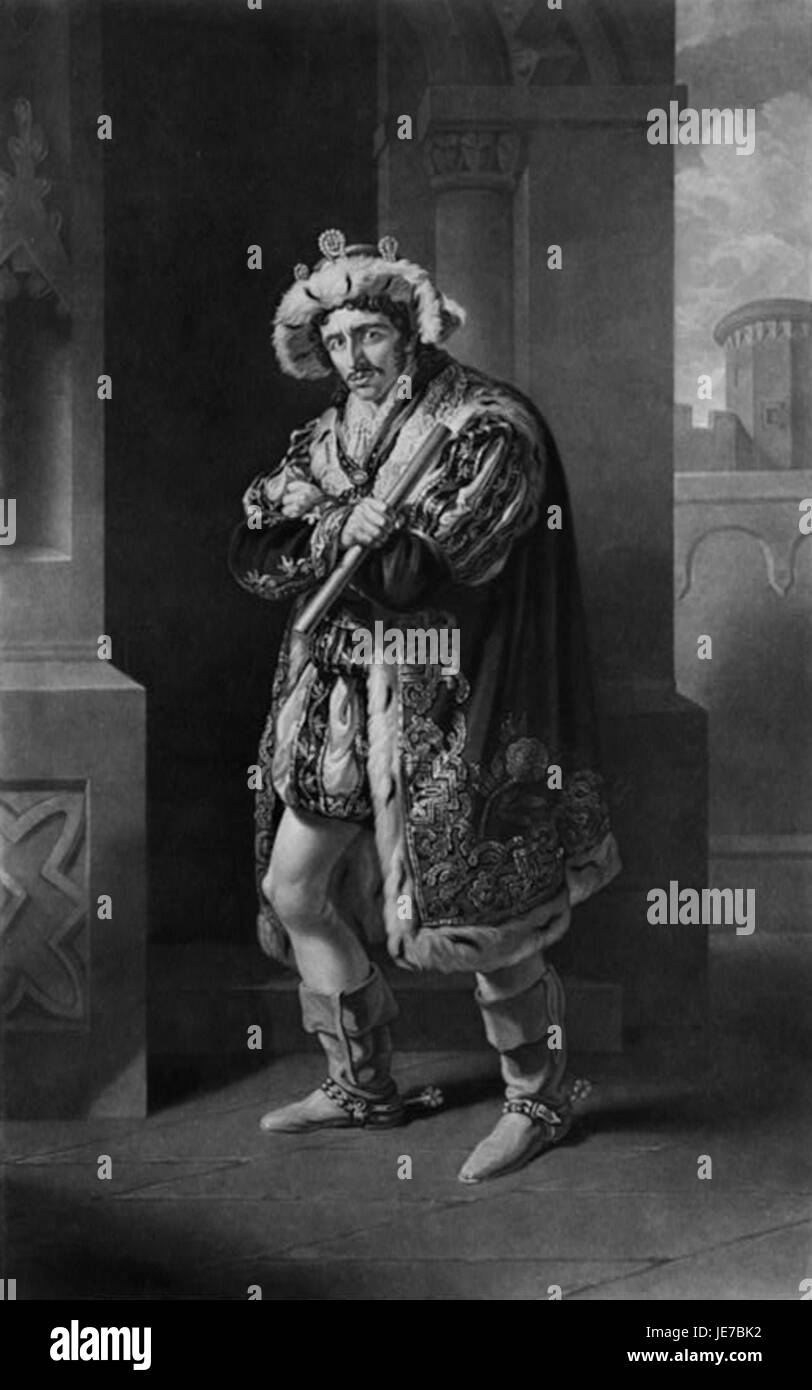 Edmund Kean come Richard III Foto Stock