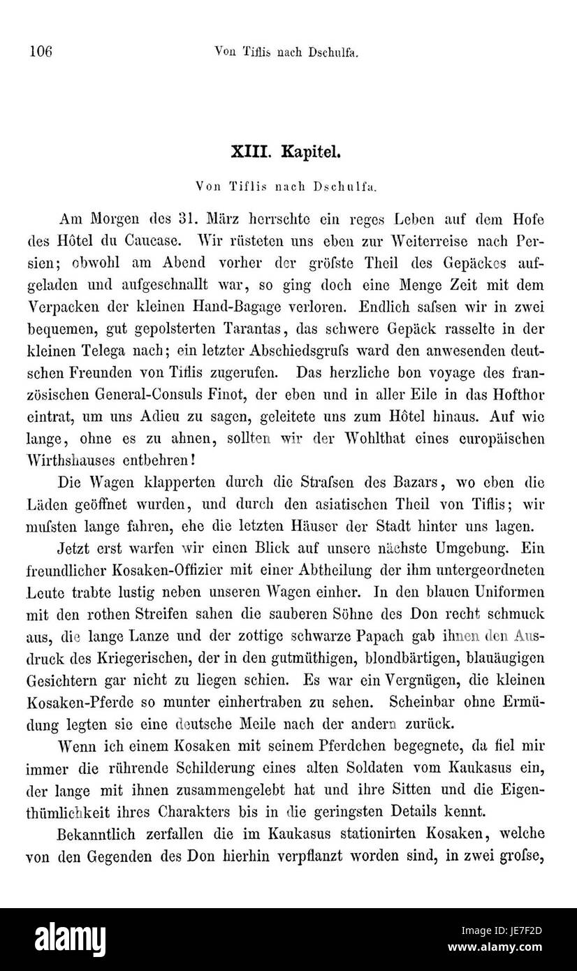 "Brugsch Reise nach Persien i 12" fa parte del racconto di viaggio di Heinrich Brugsch che documenta il suo viaggio in Persia nel XIX secolo, fornendo informazioni sulla cultura e la geografia persiana. Foto Stock