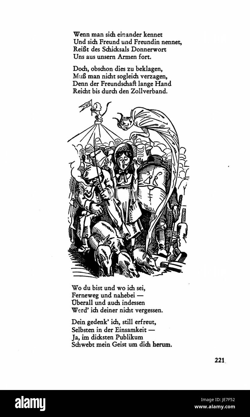 Questa pagina di "Busch Werke" esplora aspetti della cultura e della produzione artistica tedesca, concentrandosi su una sezione specifica del volume 1 che tratta le tecniche e lo sviluppo storico dell'artigianato tedesco. Foto Stock