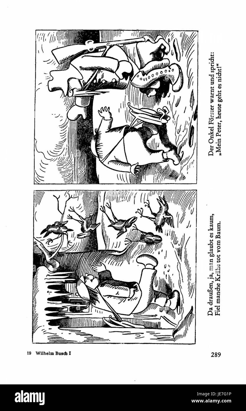 Questo si riferisce a una pagina (283) di *Busch Werke*, che contiene incisioni o illustrazioni delle opere di Busch, probabilmente incentrate sull'arte o la scienza del XIX secolo. Foto Stock