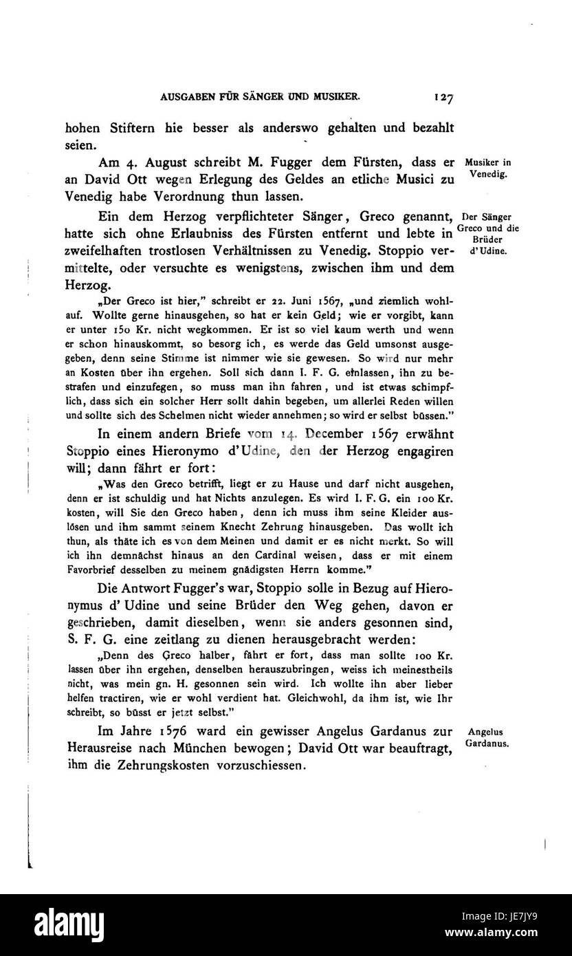 L'opera intitolata "Die Kunstbestrebungen am Bayerischen Hofe" (le ambizioni artistiche alla corte bavarese) approfondisce gli sviluppi culturali e artistici della corte bavarese, riflettendo il patrocinio delle arti durante il periodo. Foto Stock