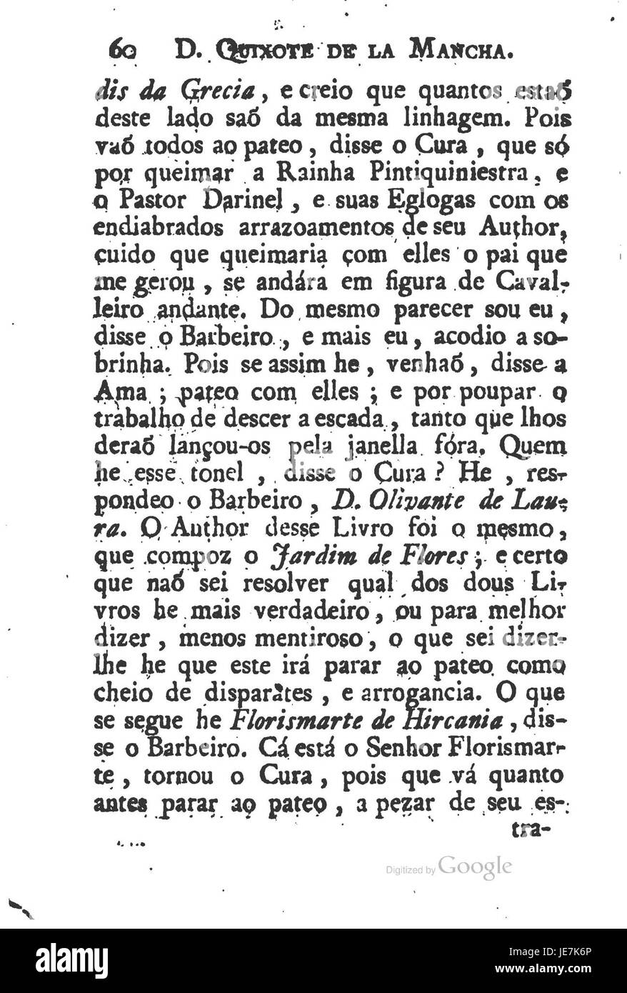 Un'illustrazione tratta da 'Don Chisciotte de la Mancha', volume 1, pagina 72, che raffigura una scena del romanzo classico di Miguel de Cervantes su un nobile che diventa un sedicente cavaliere errante. Foto Stock Un'illustrazione tratta da 'Don Chisciotte de la Mancha', volume 1, pagina 72, che raffigura una scena del romanzo classico di Miguel de Cervantes su un nobile che diventa un sedicente cavaliere errante. Foto Stock