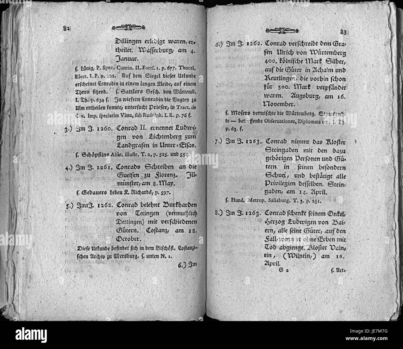 La fotografia intitolata «Conradin 051» rappresenta una figura o un oggetto storico, probabilmente legato alla storia europea o a documenti personali specifici. L'immagine cattura un momento o un artefatto significativo. Foto Stock