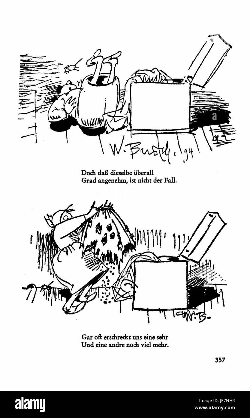 Una pagina di Busch Werke volume 4, che mostra concetti e progetti ingegneristici in un contesto storico. Foto Stock