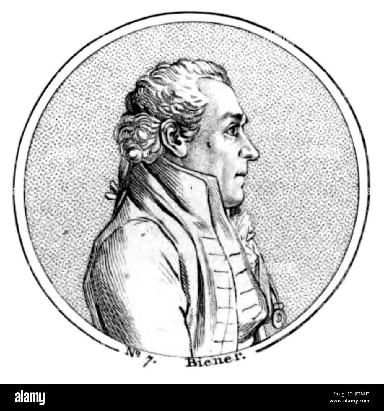 Christian Gottlob Biener fu una figura notevole nella filosofia tedesca del XVIII secolo, contribuendo al discorso intellettuale dell'Illuminismo. Le sue opere si concentrarono sull'etica e la filosofia politica. Foto Stock