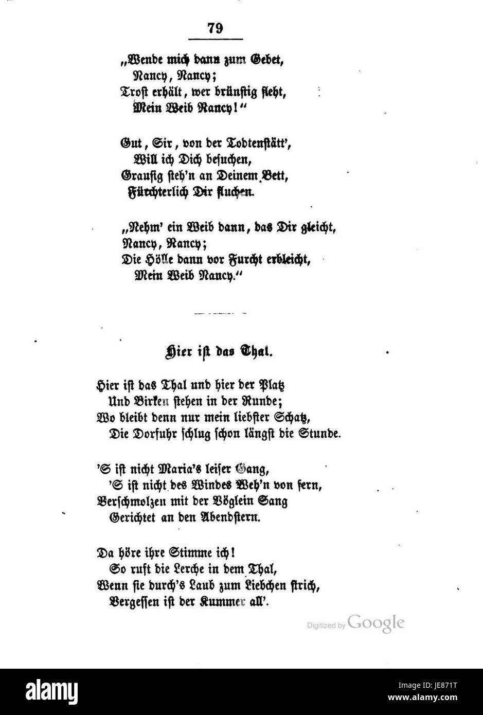 "Burns Lieder und Balladen" è una raccolta di canzoni e ballate del poeta scozzese Robert Burns, che riflette temi di amore, natura e cultura scozzese attraverso la poesia lirica. Foto Stock