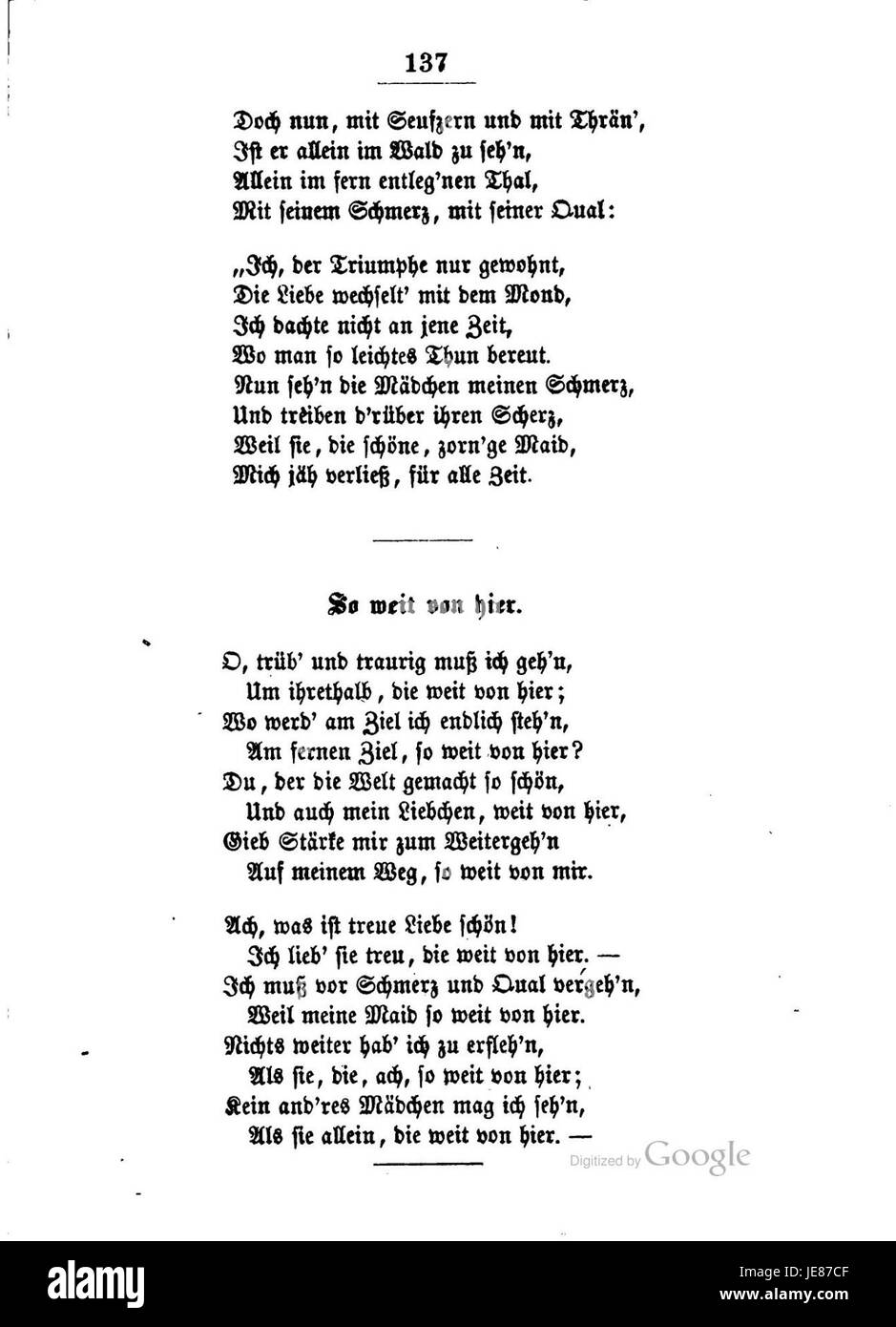 "Burns Lieder und Balladen" è una raccolta di canzoni e ballate di Robert Burns, uno dei poeti più famosi della Scozia, che celebra temi di amore, patriottismo e natura. Foto Stock