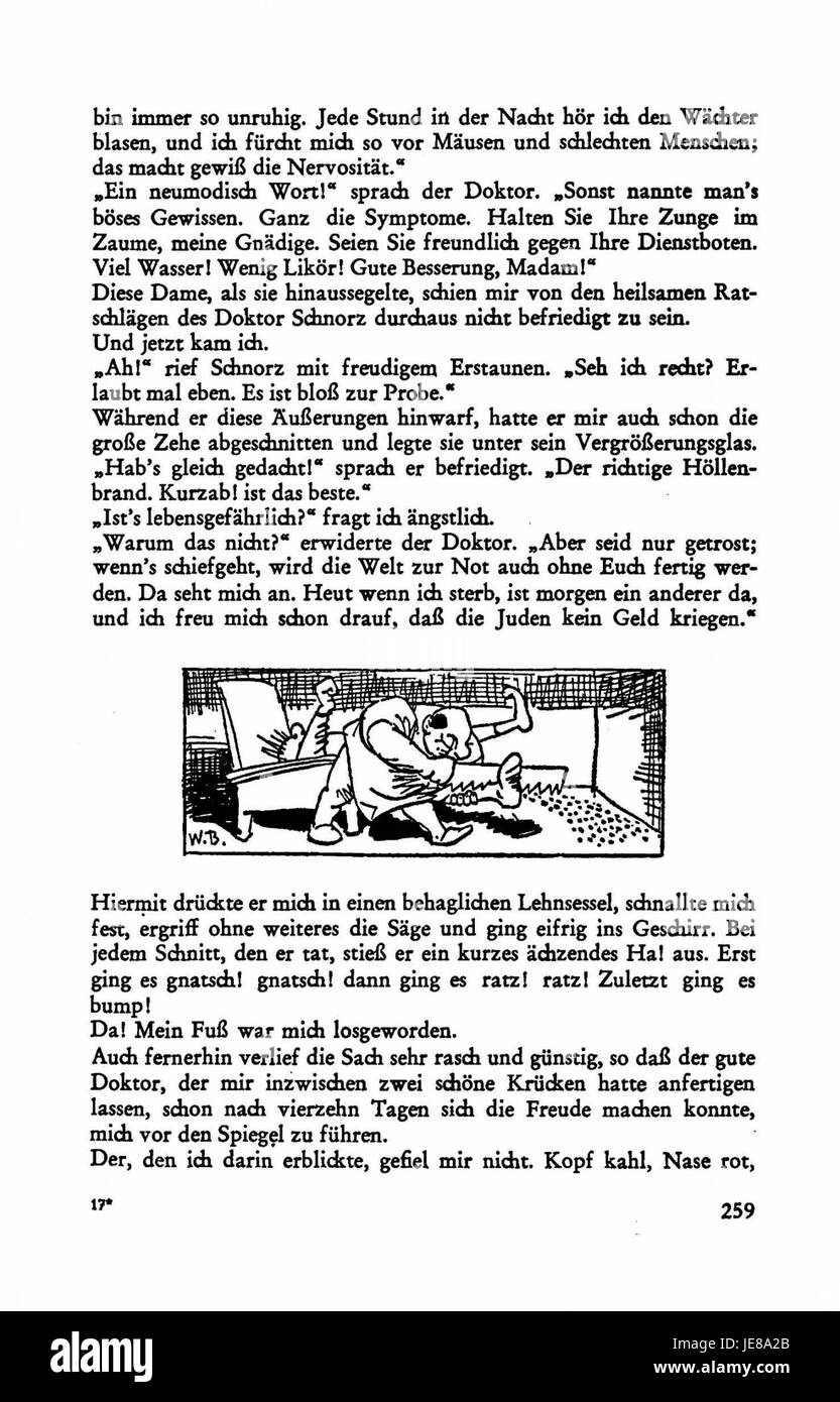 Una pagina dal volume 4 di "Busch Werke", con contenuti tecnici relativi a macchinari industriali e pratiche ingegneristiche. Foto Stock