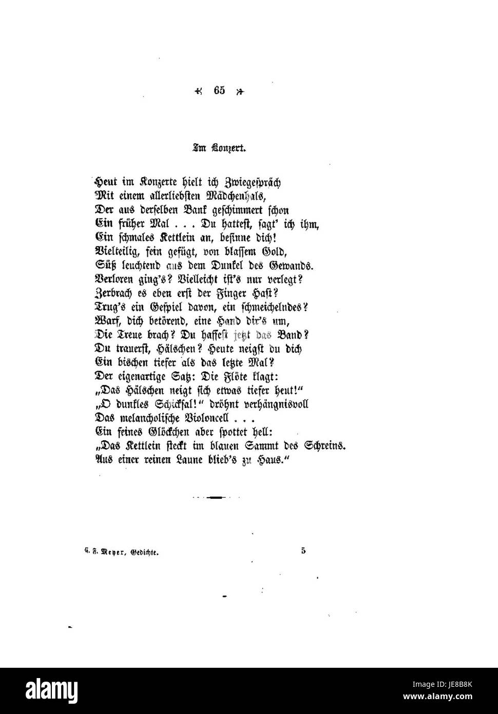 Questa immagine mostra il libro "Gedichte" dell'autore svizzero Conrad Ferdinand Meyer. Il libro è una raccolta di sue poesie, che esplorano temi di amore, storia e natura umana nel contesto della Svizzera del XIX secolo. Foto Stock Questa immagine mostra il libro "Gedichte" dell'autore svizzero Conrad Ferdinand Meyer. Il libro è una raccolta di sue poesie, che esplorano temi di amore, storia e natura umana nel contesto della Svizzera del XIX secolo. Foto Stock