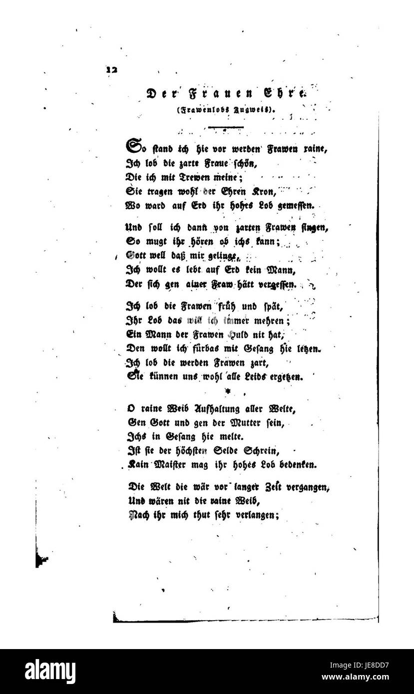 Altteutsche Volks-Meisterlieder, una raccolta di canzoni popolari tedesche, include melodie tradizionali e testi tramandati da generazioni. Questa particolare versione, nota a Heidelberg, mostra il ricco patrimonio musicale popolare tedesco, con radici storiche nella cultura medievale tedesca e nelle tradizioni contadine. Foto Stock